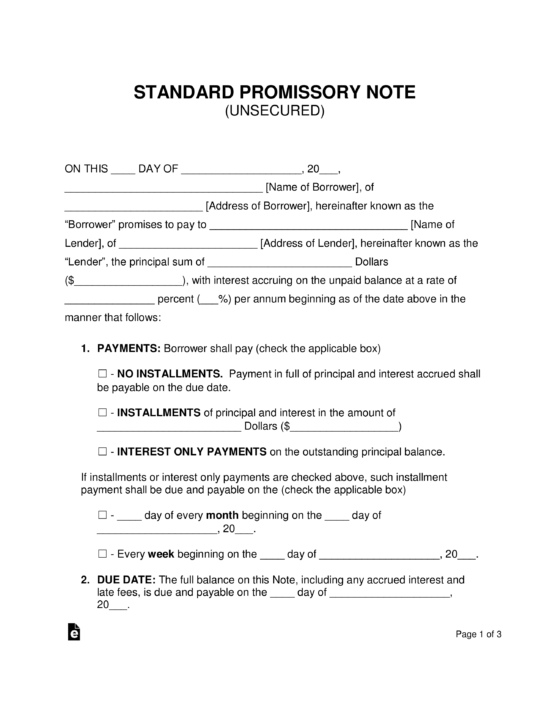 How do you verify a promissory note?