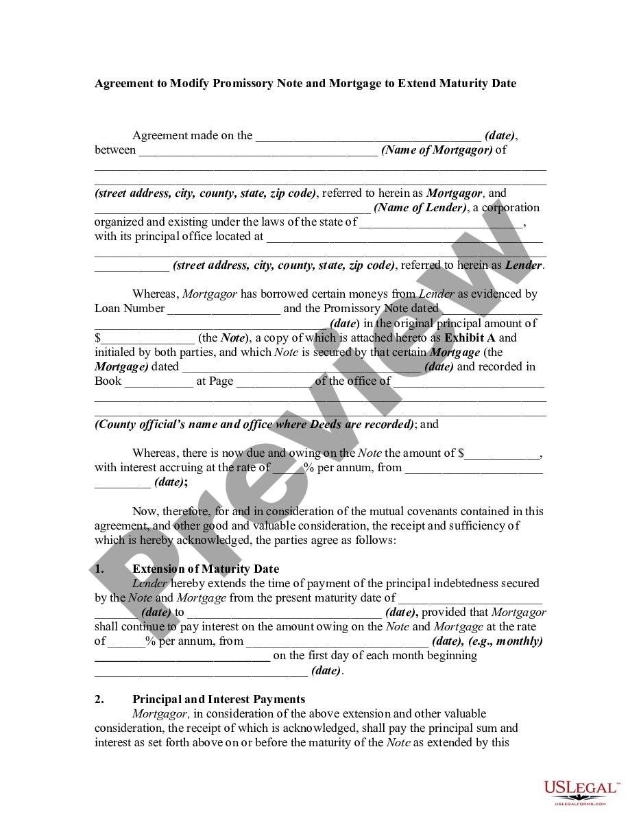 How many pages is a mortgage note?