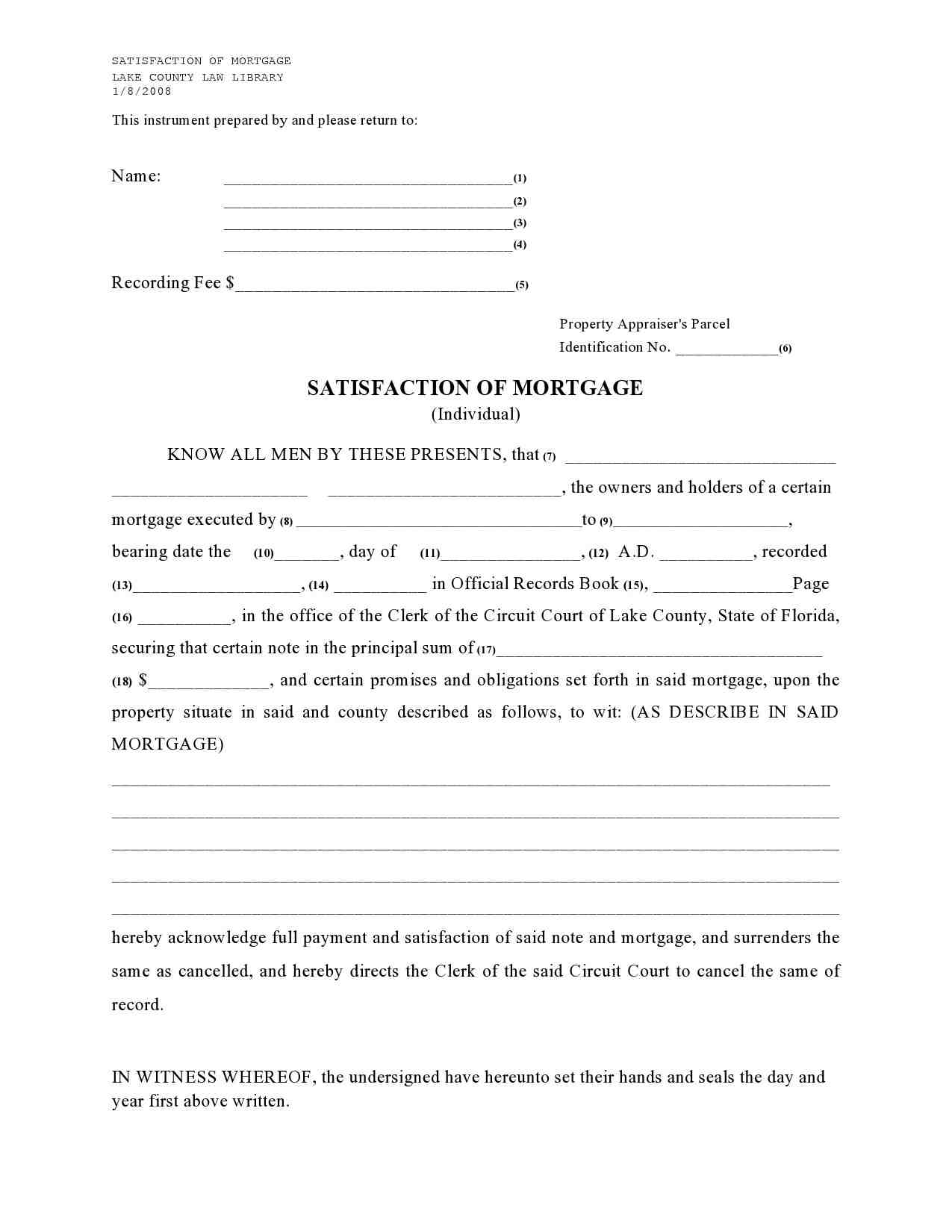 What does a mortgage note do?