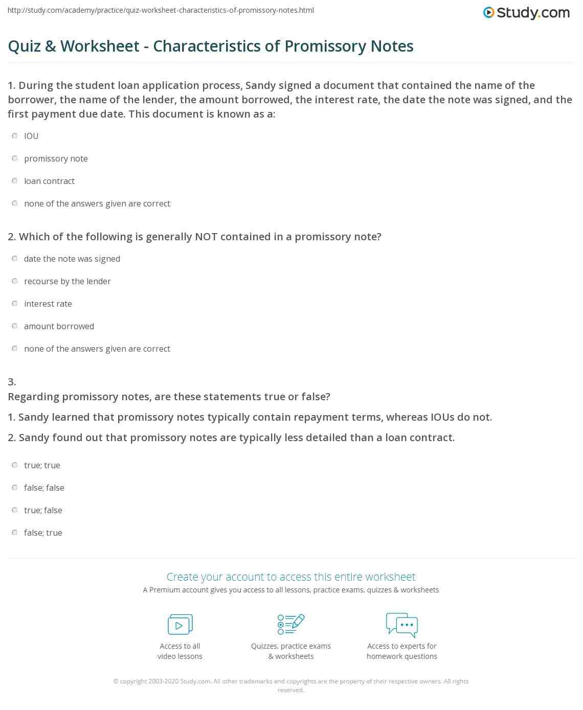 Where is a promissory note filed?