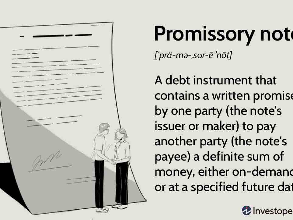 What are three types of promissory notes?