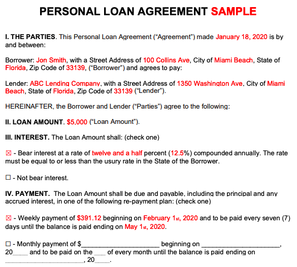 What is the purpose of a loan note?